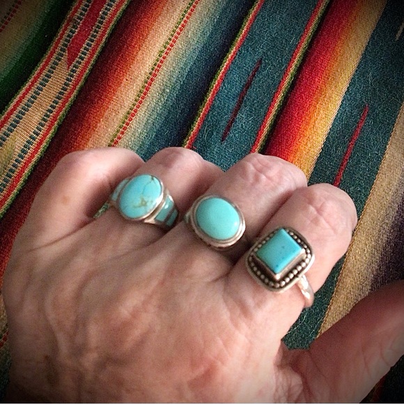 Sterling Silver Navajo Turquoise Ring! - Picture 3 of 8